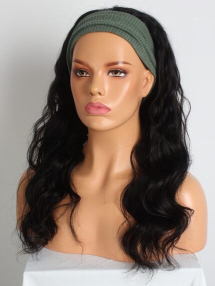 Body Wave Hair 100% Human Hair Headband Wig